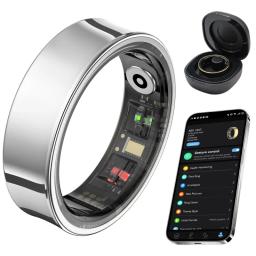 Anel Inteligente COLMI R09 2026 para Homens e Mulheres com Estojo de Carregamento, Monitor de Temperatura Corporal, Saúde e Sono para Telefone Xiaomi Samsung - Image 2