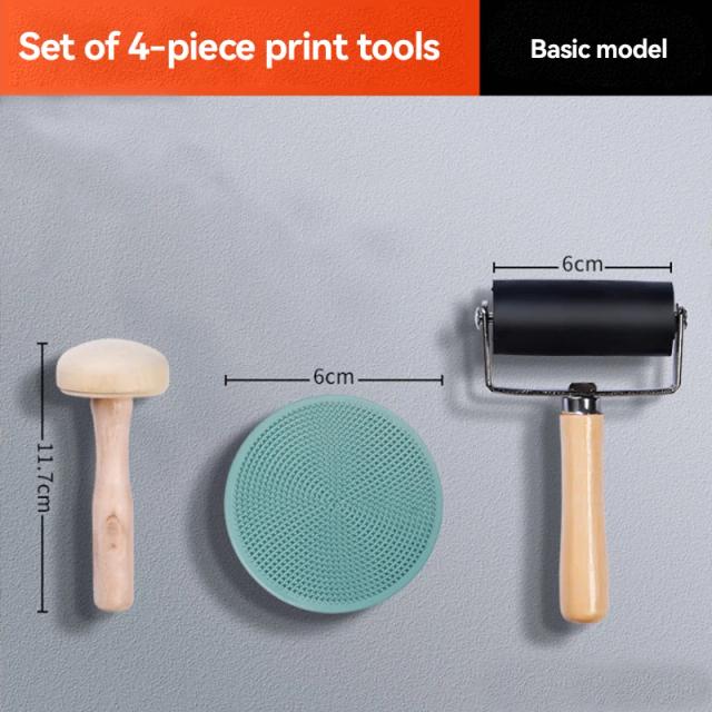 Kit 3mm Bloco de Borracha para Escultura Placa de Impressão A3/A4/A5 Ferramenta Artística