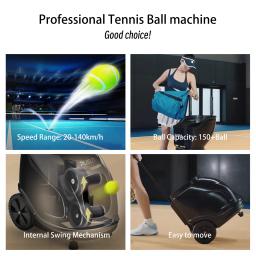 Máquina de Bolas de Tênis, PUSUN PT-9001 Pro, Máquina Avançada de Bolas de Tênis com Capacidade para 150 Bolas, Três Modos de Controle, Treinamentos com IA - Image 4