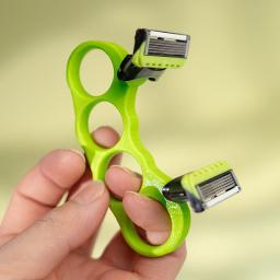 Máquina de cortar cabelo rápida para carecas, aparador de cabelo masculino, máquina de cortar cabelo rápida de dupla cabeça, navalha manual para carecas, navalha manual para carecas. - Image 3