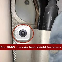 50 Peças de Fixadores Plásticos Externos para Carroceria BMW X3 X5 X6, Presilhas de Flange para Proteção Inferior, Parafusos Autoatarraxantes e Porcas de Fixação - Image 4