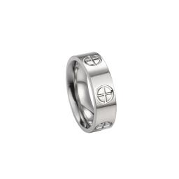 Moda clássico cruz anéis de aço inoxidável para mulheres homens cor ouro jóias luxo presente casamento - Image 3