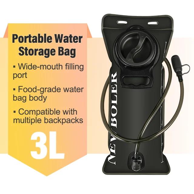 NEWBOLER Bolsa de Hidratação 1.5L/2L/3L Leve e Durável para Atividades ao Ar Livre