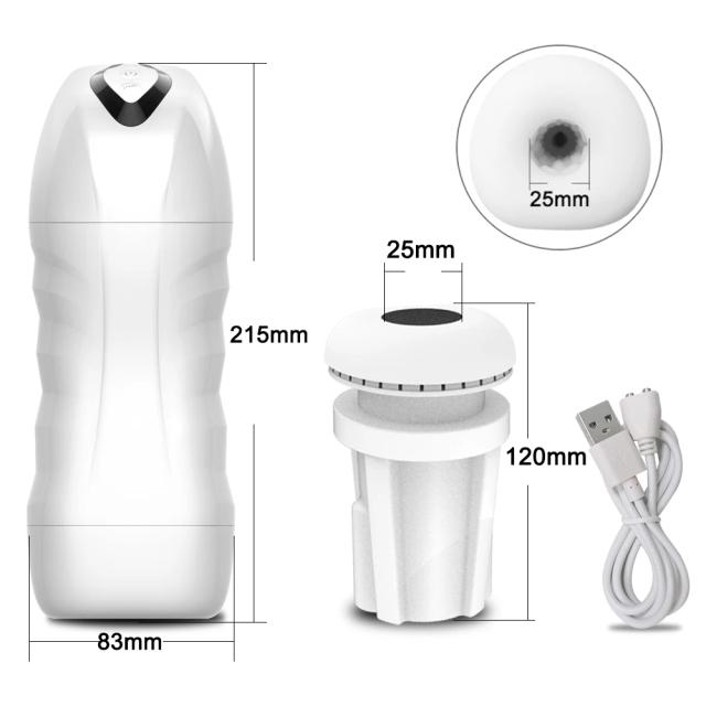 Masturbador Automático Masculino com Sucção e Vibração - Experiência Oral Profunda