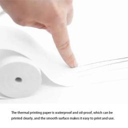 10 rolos de papel térmico branco, 57x25mm, para câmera infantil, impressão instantânea, acessórios de substituição de papel para impressão de câmera infantil - Image 4