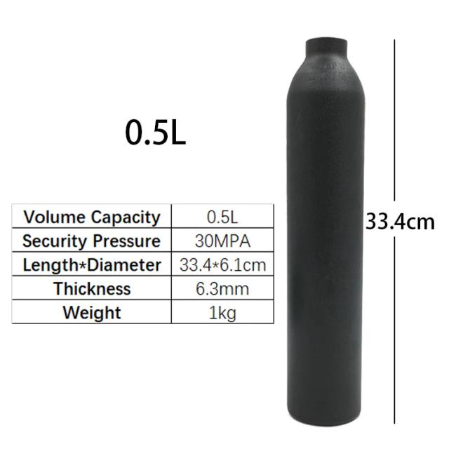 Garrafa de alta pressão rosca m18 * 1.5 30pma tanque cilindro mergulho aquário planta tanque co2 mergulho tanque oxigênio refrigerante bebida garrafa gás