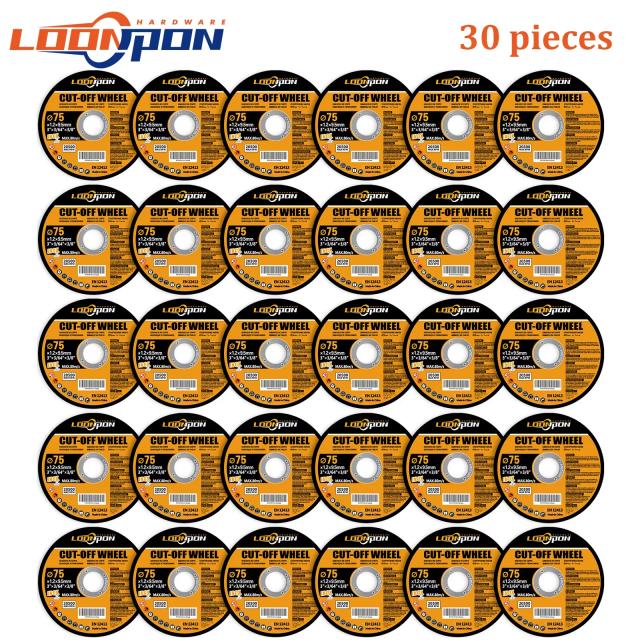Loonpon Disco de Corte de Resina 75mm para Metal e Aço Inoxidável