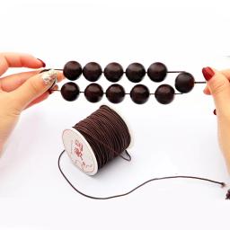 1 Rolo Tecido Jade Tópico Jóias Frisado Acessórios DIY Material Pulseira Colar Tecido Cord Linha Comprimento 50m - Image 5