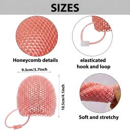 Luvas esfoliantes de banho Honeycomb, disponíveis em várias cores, limpam a pele e são seguras, respiráveis e inodoras. - Image 2