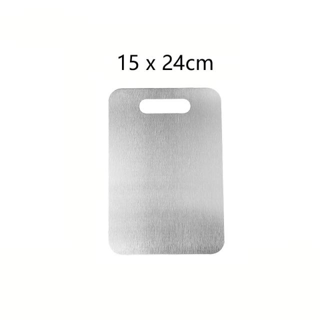 Tábua de Corte de Titânio e Aço Inoxidável 316 Dupla Face 28x39cm