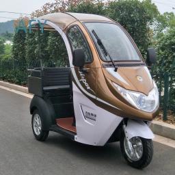 Triciclos Elétricos Semi-Fechados para Passageiros e Carga, Scooters para Idosos, Pequenos Veículos Elétricos de Baixa Velocidade - Image 2