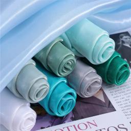 Tecido de Organza com Glitter Efeito Água, Vendido por Metro, para Vestuário, Hanfu, Saias de Casamento, Costura DIY, Tecido de Designer Brilhante, Rosa Suave e Azul - Image 2
