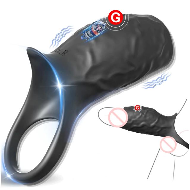 Anel Peniano Vibratório Silicone Macio Extensor Prazer
