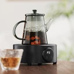 Base de Aquecimento Elétrica Cerâmica MHW-3BOMBER para Café, com Temperatura Ajustável, Placa Quente para Cafeteira Moka e Chaleira - Image 4