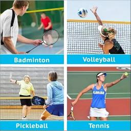 Rede de vôlei interna e externa portátil, vôlei e badminton, adequada para quintal, uso interno/externo! (excluindo suporte) - Image 5
