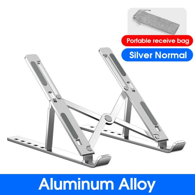 Yymm Suporte para Laptop de Alumínio Ajustável Portátil Notebook Dobrável