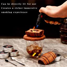 Defumador de Whisky de Madeira para Coquetéis, Infusor de Bebidas Espirituosas, Ferramenta de Bar para Homens, Pais, Maridos, Namorados, Família e Amigos - Image 3