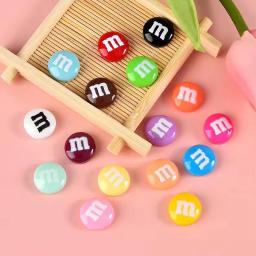 20 pçs resina doces contas de chocolate m feijão flatback cabochão apliques estatuetas ornamento jóias fazendo acessórios de cabelo - Image 2