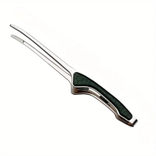 Pinças de Cozinha de Aço Inoxidável para Servir Alimentos com Aperto Confortável Antiderrapante 1pc