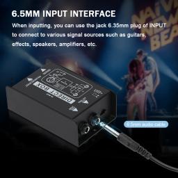 KDES DIBOX Profissional Passivo DI-Box Caixa de Áudio de Injeção Direta Conversor de Sinal Balanceado e Desbalance com XLR TRS Interfa - Image 4
