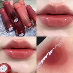 Uva fumada roxo vermelho lábio esmalte espelho água brilho labial hidratante batom líquido claro matiz maquiagem coreano feminino cosméticos - Image 3