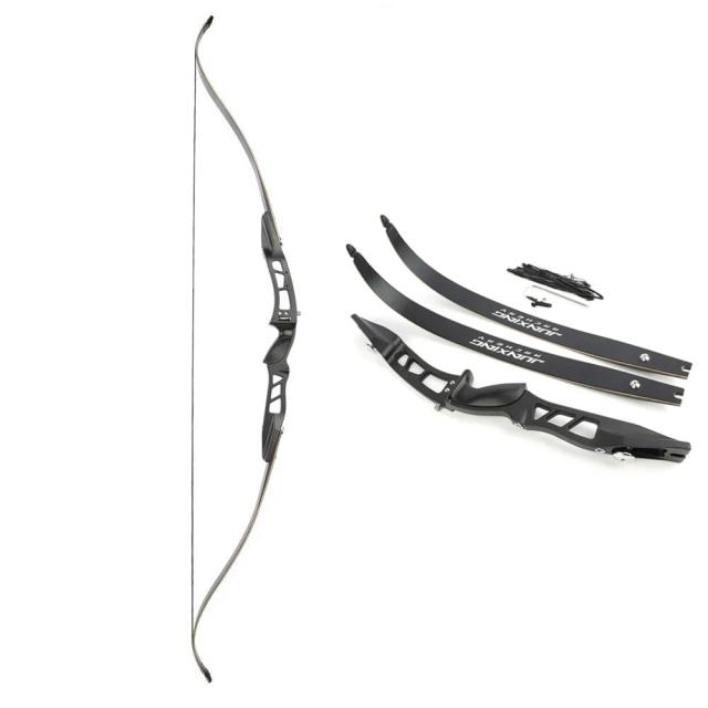 JUNXING Arco Recurvo F167 66" ILF 20-40lbs Alumínio Preto
