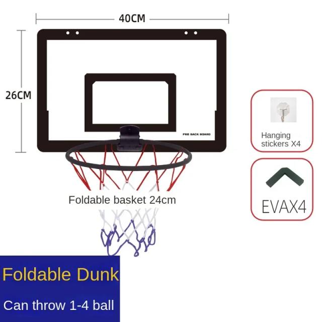 Conjunto de Cesta de Basquete Infantil Mini Exercício em Casa para Pendurar com Quadro de Parede
