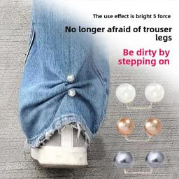 5/10 pçs alfinetes de segurança pérola antiderrapante broches para roupas cintura fixação decote ajustar cachecol moda diy acessórios de costura - Image 1