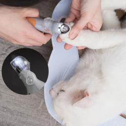 Tesoura profissional para cortar unhas de animais de estimação, com luz LED, para gatos e cães, ferramenta para cortar unhas, tesoura para cortar as garras, acessório para animais de estimação. - Image 5