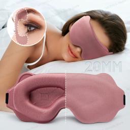 Máscara de sono 3d, auxílio para dormir, venda bloqueada, luz portátil, espuma de memória macia, máscara facial, conforto, design de três dimensões - Image 1
