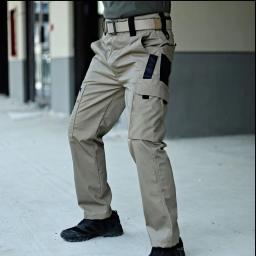 Novas calças de trabalho tático dos homens calças de carga ao ar livre multi-bolso impermeável calça outono primavera ao ar livre workwear caminhadas - Image 5
