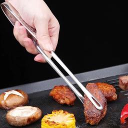 Pinça longa de cozinha de aço inoxidável, antiderrapante, resistente ao calor, churrasqueira, para bife, frutos do mar, buffet, salada, ferramentas de cozinha - Image 1