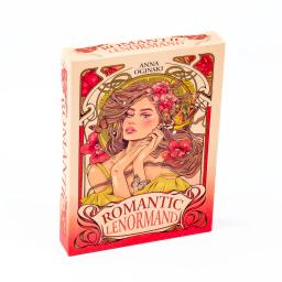 Cartões românticos Lenormand Oracle 37 peças baralho 10.2x7.2cm Inglês Vision Art Nouveau Motivos florais para jogos de tabuleiro de festa - Image 2