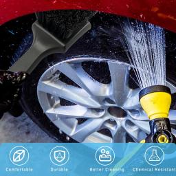 Escova de lavagem de carro, aro de pneu automático, cubo de roda, escovas limpas, rodas de pneus, ferramenta de limpeza de detalhamento, escova de lavagem de pneus de automóvel - Image 6