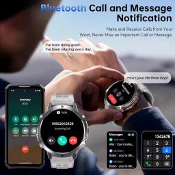Novo Smartwatch Militar TANK X3 2026 com Bateria de 1000mAh, à Prova D'água 10ATM, GPS para Natação, Chamada e Esportes, Tela AMOLED HD de 1.75 polegadas - Image 5