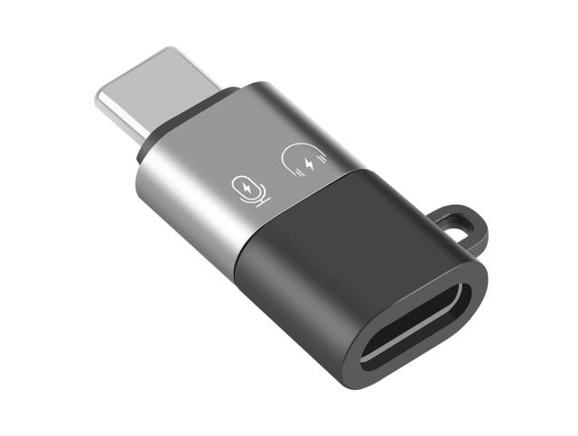 Adaptador PULUZ 8 pinos para USB-C / Tipo-C OTG Adaptador OTG de transmissão de dados de liga de alumínio