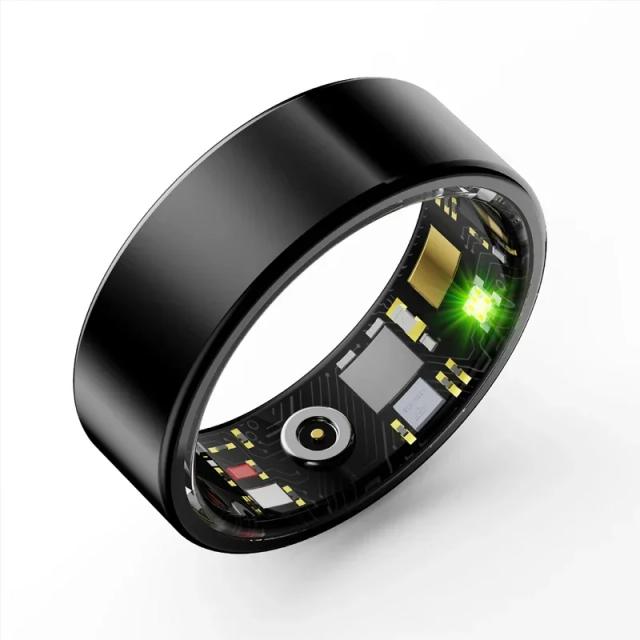 Anel inteligente multifuncional rastreador de saúde freqüência cardíaca monitor de oxigênio no sangue à prova dwaterproof água das mulheres dos homens bluetooth anel sono fitness
