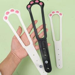 Trava de suporte para porta de gato, rolha ajustável para porta de cachorro, trava elástica, alça flexível, mantém a entrada do cão de estimação, fornecimento de portão - Image 2