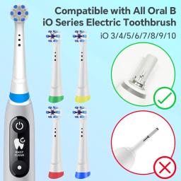 Cabeças de escova de dentes de reposição iO compatíveis com escova de dentes elétrica Oral B iO, cabeça de escova para todos os modelos de escovas de dentes elétricas iO - Image 2