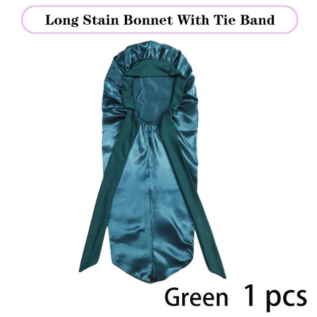 Gorro Longo de Cetim Extra Grande para Cabelos Longos e Negros - 1 Unidade