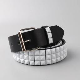 Cinto Masculino de Moda com Fivela de Metal e Rebites em PU - Image 5