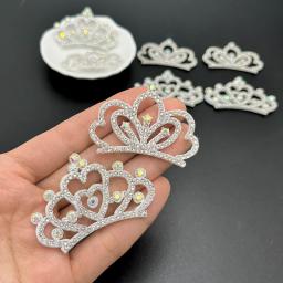 12pçs remendos acolchoados de coroa de strass para roupas diy, decoração de artesanato, apliques, faixa de cabeça, arco, acessórios de joias - Image 1