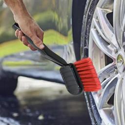 Escova ergonômica de limpeza de roda de cerdas macias – alça longa durável e antiderrapante para carros, caminhões, RVs e muito mais - Image 2