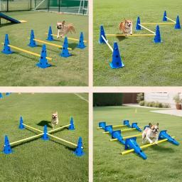 Conjunto de Cones de Treinamento de Agilidade com Altura Ajustável, Equipamento de Treinamento de Velocidade para Futebol ao Ar Livre - Image 1