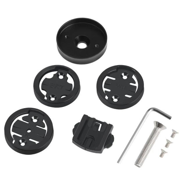 Riderace Suporte de Computador de Bicicleta para Garmin GPS Liga de Alumínio MTB Cronômetro Haste Tampa Superior Montagem