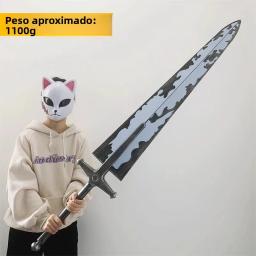 Espada Demoníaca Asta Trevo de Cinco Folhas Preta, Modelo de Borracha Grande, Arma de Brinquedo, Adereço de Cosplay, Acessóri... - Image 4