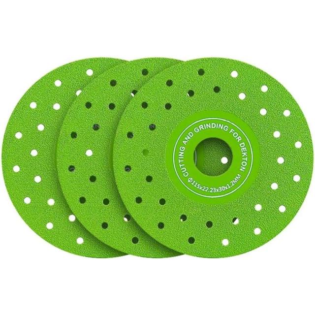 Disco de Corte de Laje de Rocha de Diamante 115mm 3 Peças