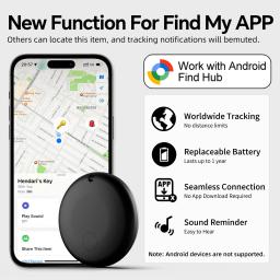 Rastreador Anti-perda Android para Google Find My, Localizador de Longa Distância com Voz para Malas, Chaves, Bolsas, Brinquedos - Smart Airtag - Image 5