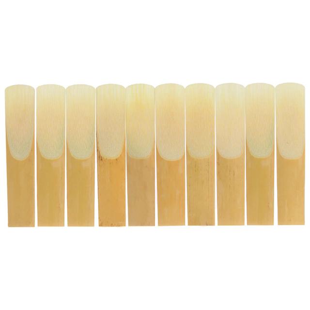 10 peças de pacote força 1.5 e 3.0 palhetas de bambu de alta qualidade para saxofone tenor bb acessórios sax
