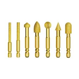 Kit com 3 Pontas Diamantadas para Retificação e Polimento de Ferro, Aço Inoxidável, Cerâmica e Azulejo, Compatível com Furadeiras - Image 4